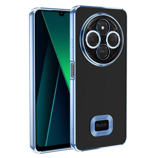 Xiaomi Redmi 14C 4G Case Camera Protection Logo Showing Zore Omega Cover Sierra Blue 