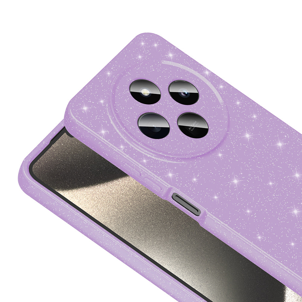 Xiaomi Redmi 14C 4G Case Camera Protection Glitter Luxury Zore Cotton Cover Silver 