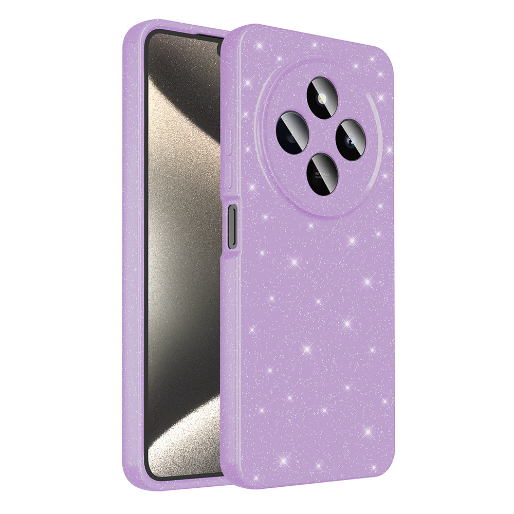 Xiaomi Redmi 14C 4G Case Camera Protection Glitter Luxury Zore Cotton Cover Lilac 