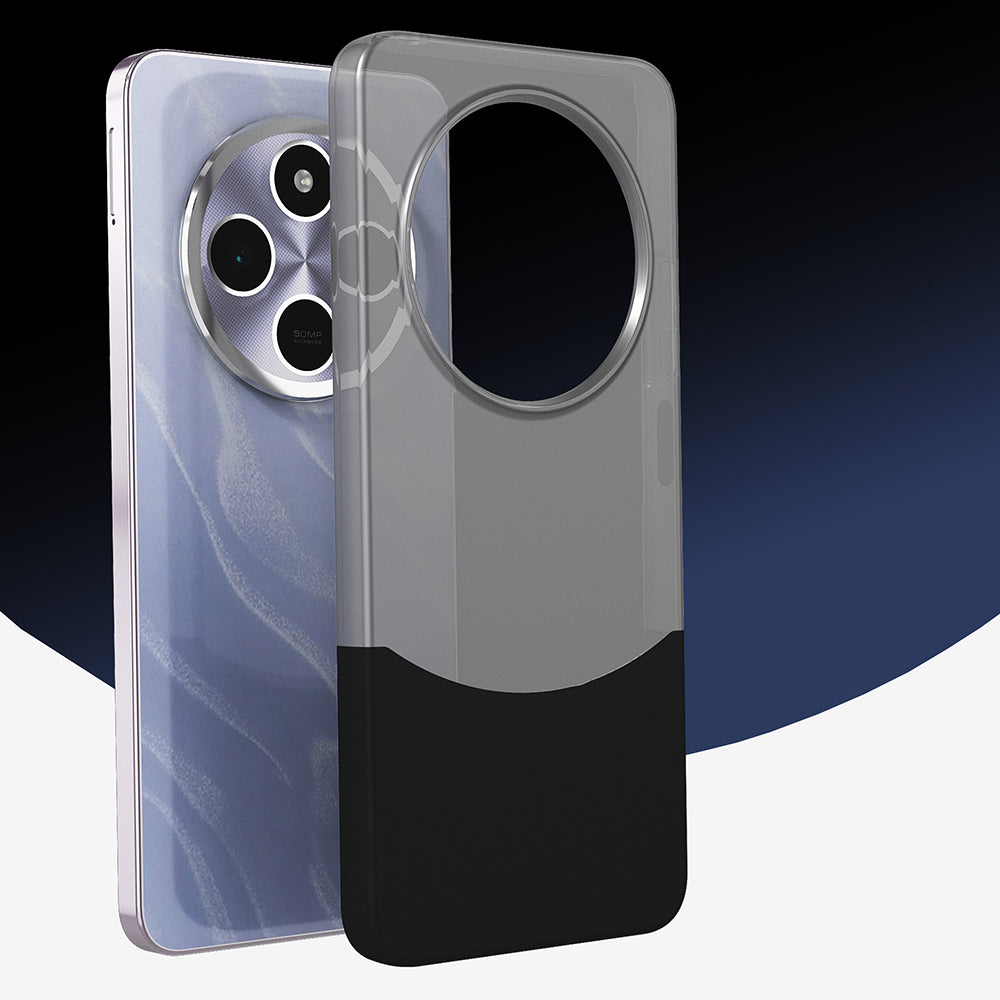 Xiaomi Redmi 14C 4G Magnetic Case Zore Double Cover Navy Blue