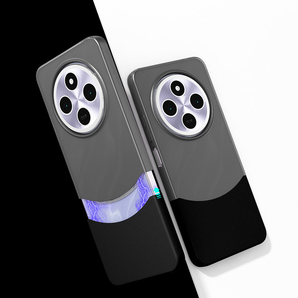 Xiaomi Redmi 14C 4G Kılıf Mıknatıslı Zore Duble Kapak Siyah