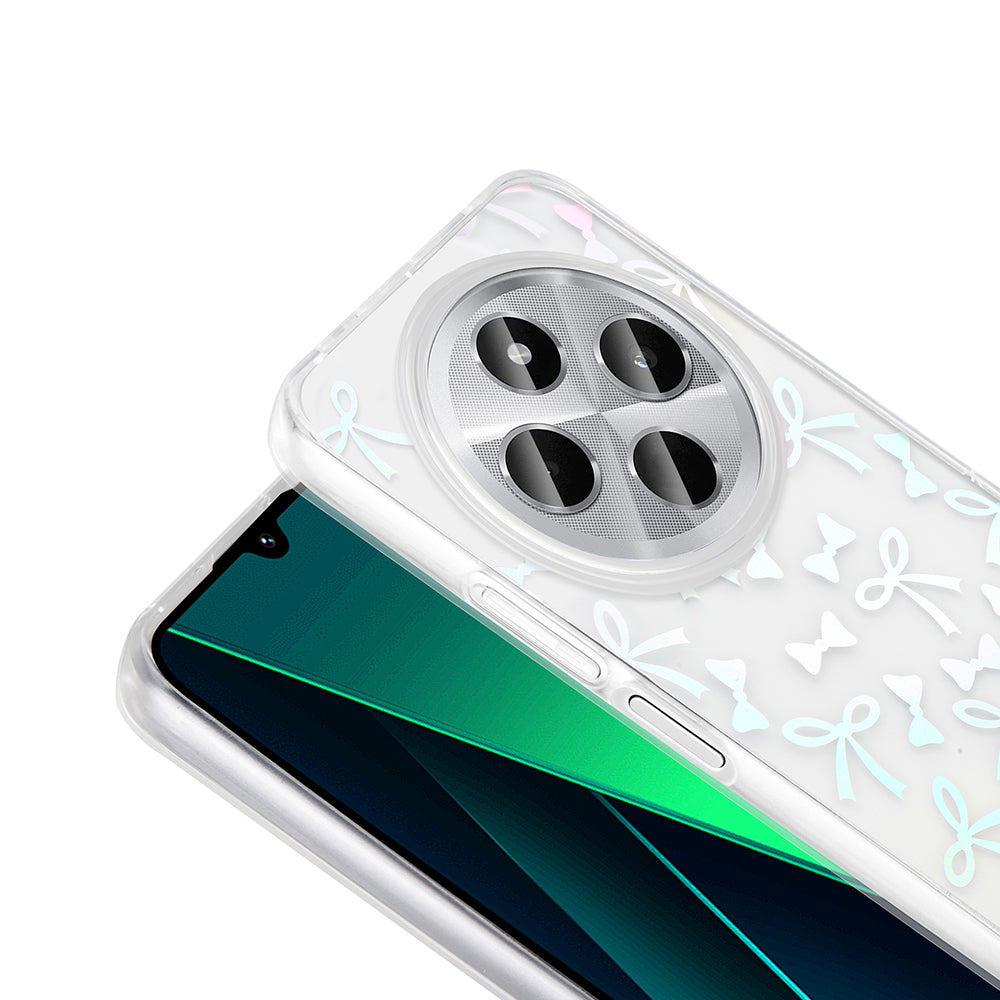 Xiaomi Redmi 14C 4G Case Transparent Figured Zore Folk Hard Cover Daisy 