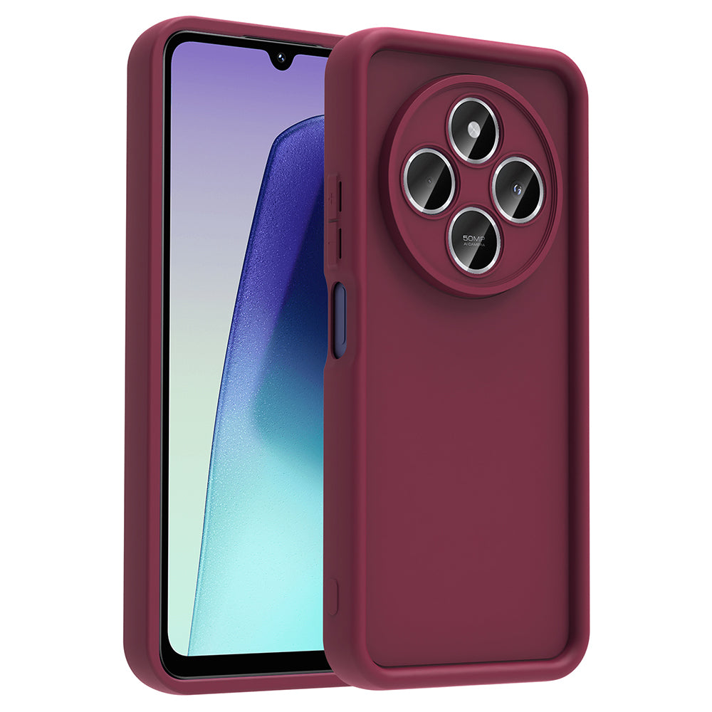 Xiaomi Redmi 14C Case Camera Protection Zore Pineapple Cover Plum