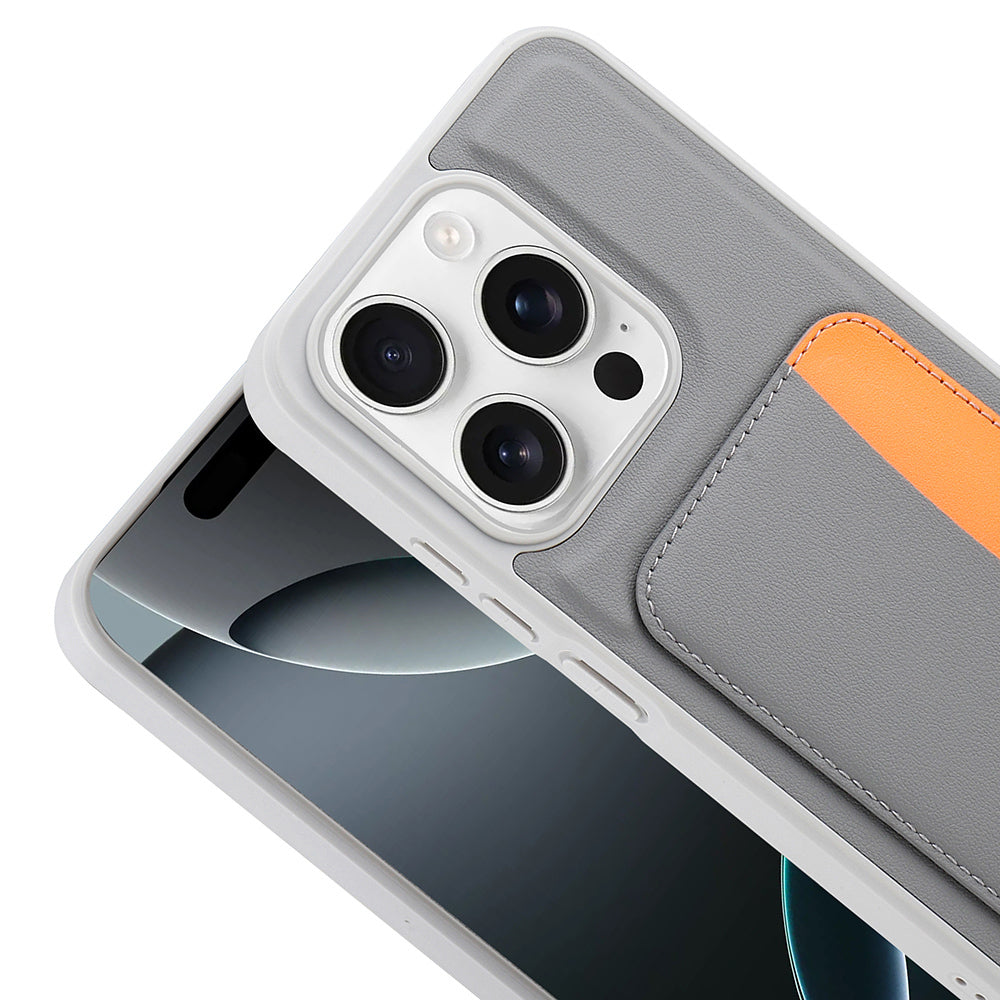 Xiaomi Redmi 15C Kılıf Kartlıklı Zore X-Kart Silikon Kapak Kahverengi