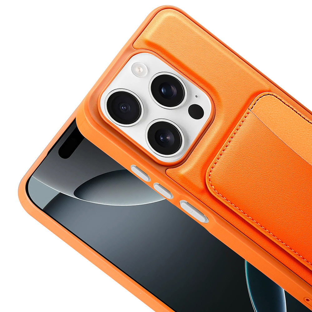 Xiaomi Redmi 15C Kılıf Kartlıklı Zore X-Kart Silikon Kapak Kahverengi