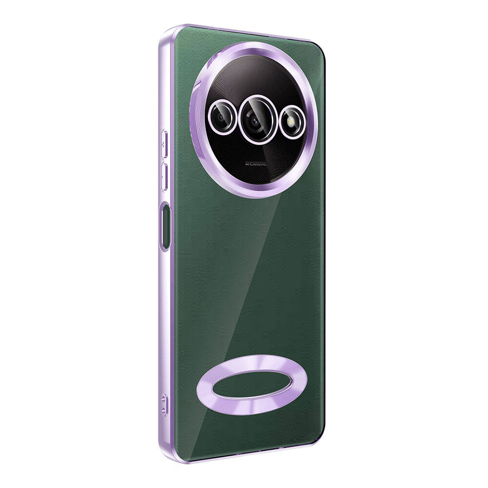 Xiaomi Redmi A3 4G 2024 Case Camera Protection Logo Showing Zore Omega Cover Sierra Blue 