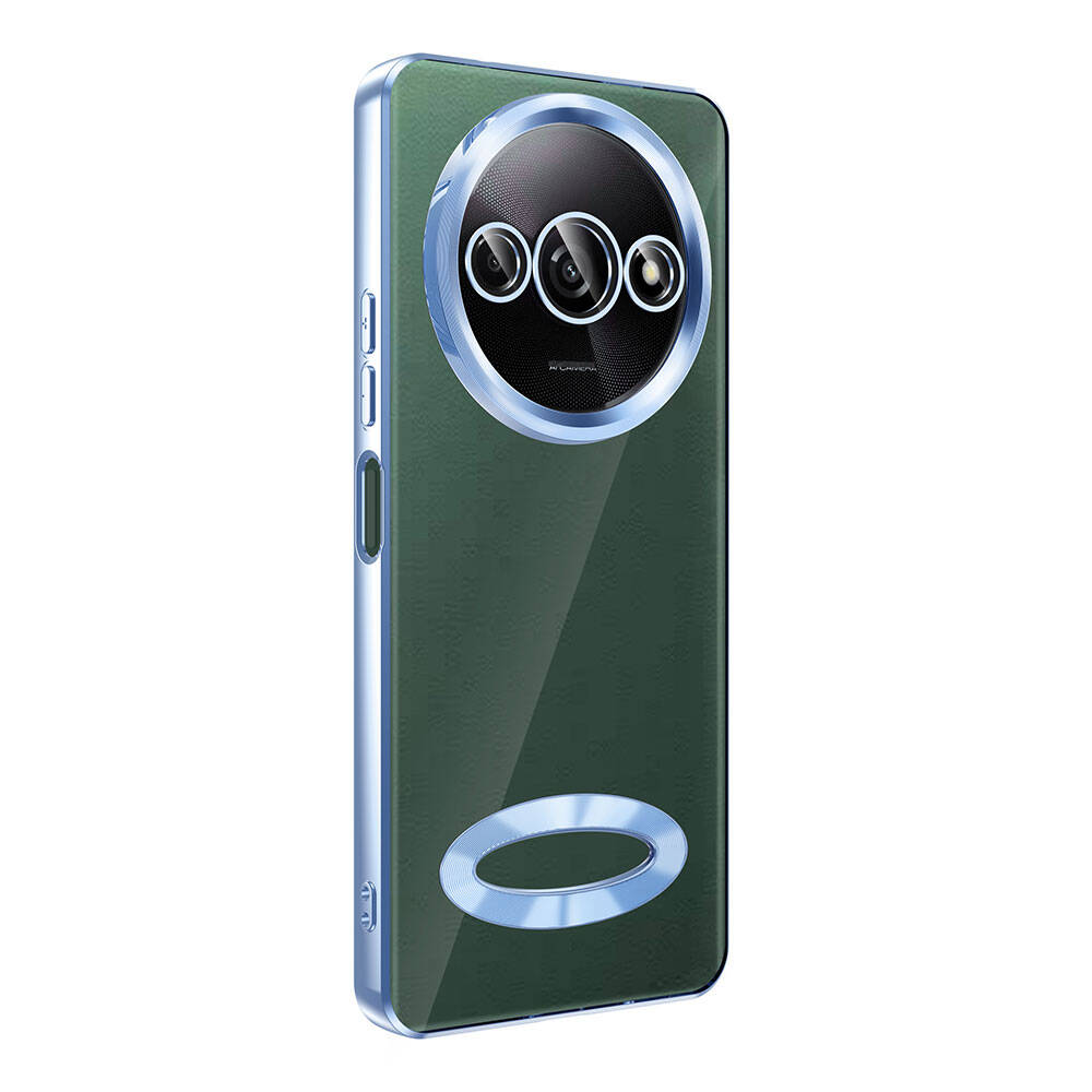 Xiaomi Redmi A3 4G 2024 Case Camera Protection Logo Showing Zore Omega Cover Sierra Blue 