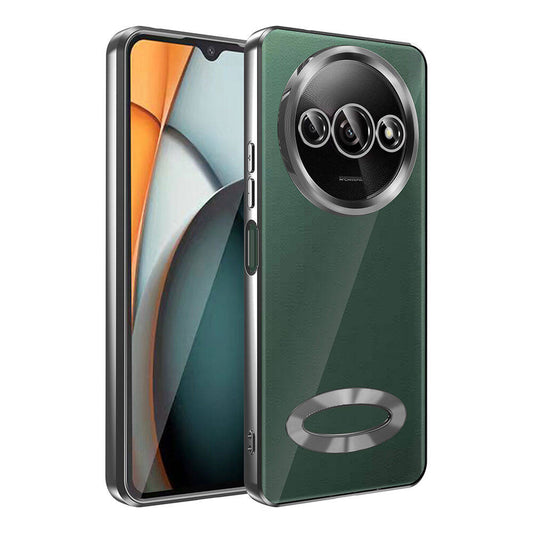 Xiaomi Redmi A3 4G 2024 Case Camera Protection Logo Showing Zore Omega Cover Black 