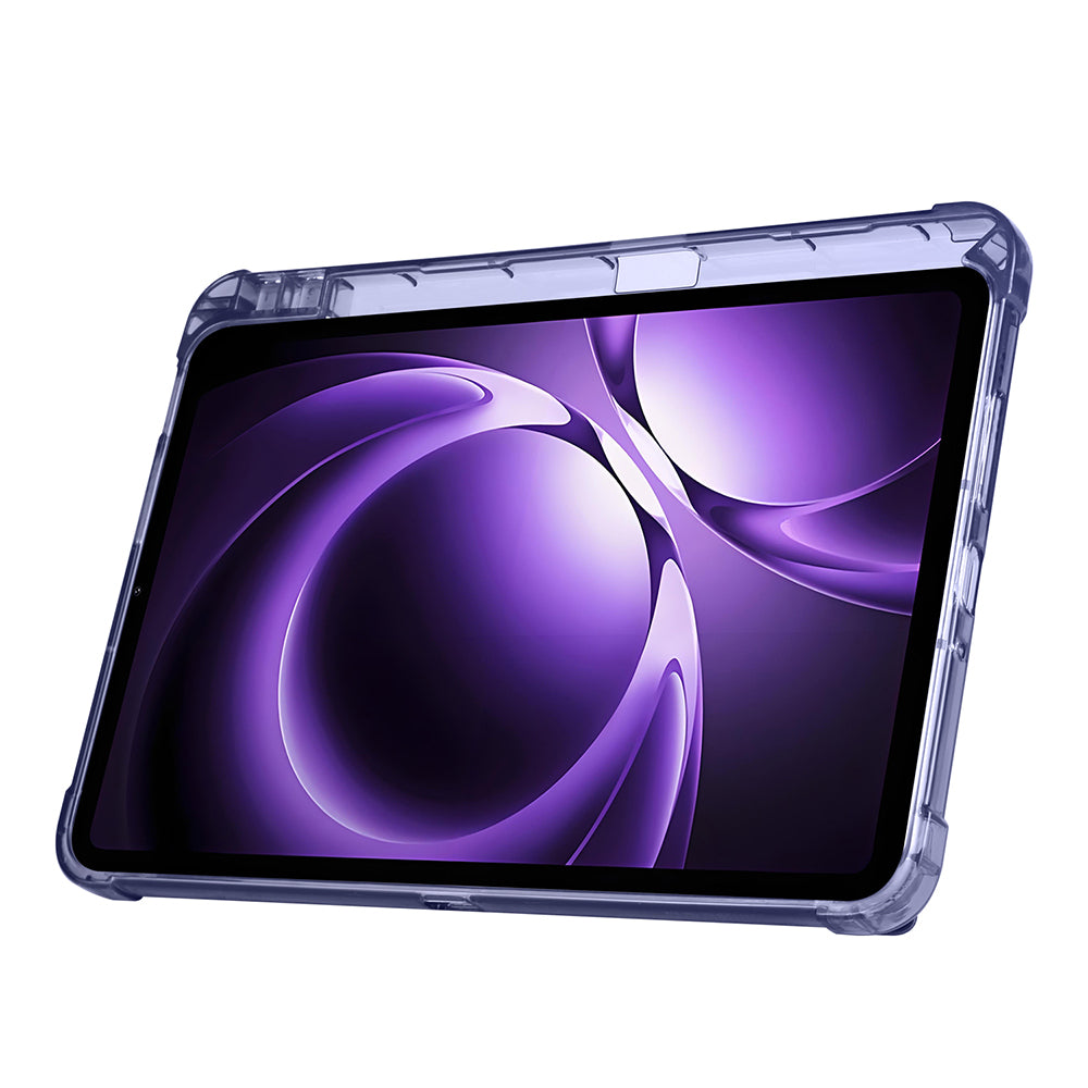 Xiaomi Redmi K Pad Kılıf Zore Tri Folding Kalem Bölmeli Standlı Kılıf Lila