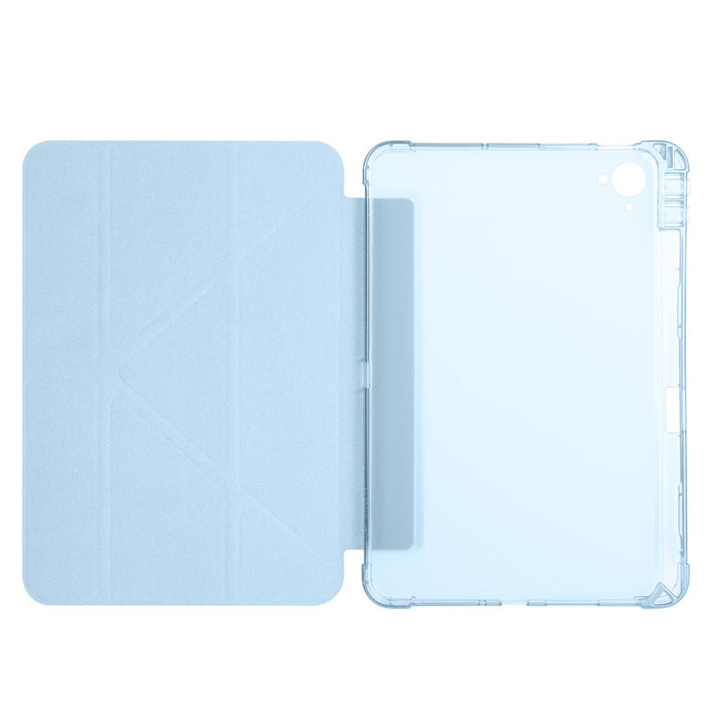 Xiaomi Redmi K Pad Kılıf Zore Tri Folding Kalem Bölmeli Standlı Kılıf Rose Gold