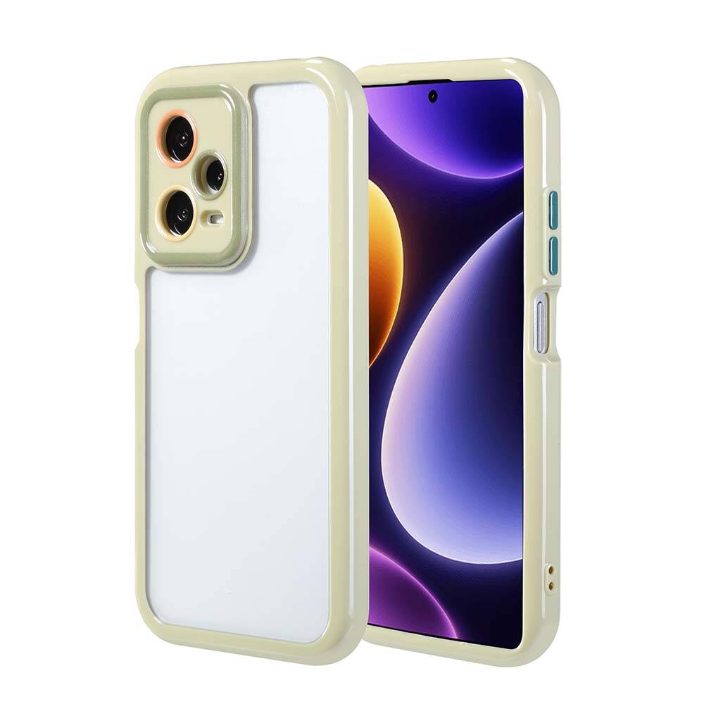 Xiaomi Redmi Note 12 Pro Plus 5G Case Camera Protection Colorful Edge and Frame Design Zore Vitamin Cover Green 