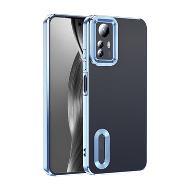 Xiaomi Redmi Note 12S Case Camera Protection Logo Showing Zore Omega Cover Silver 