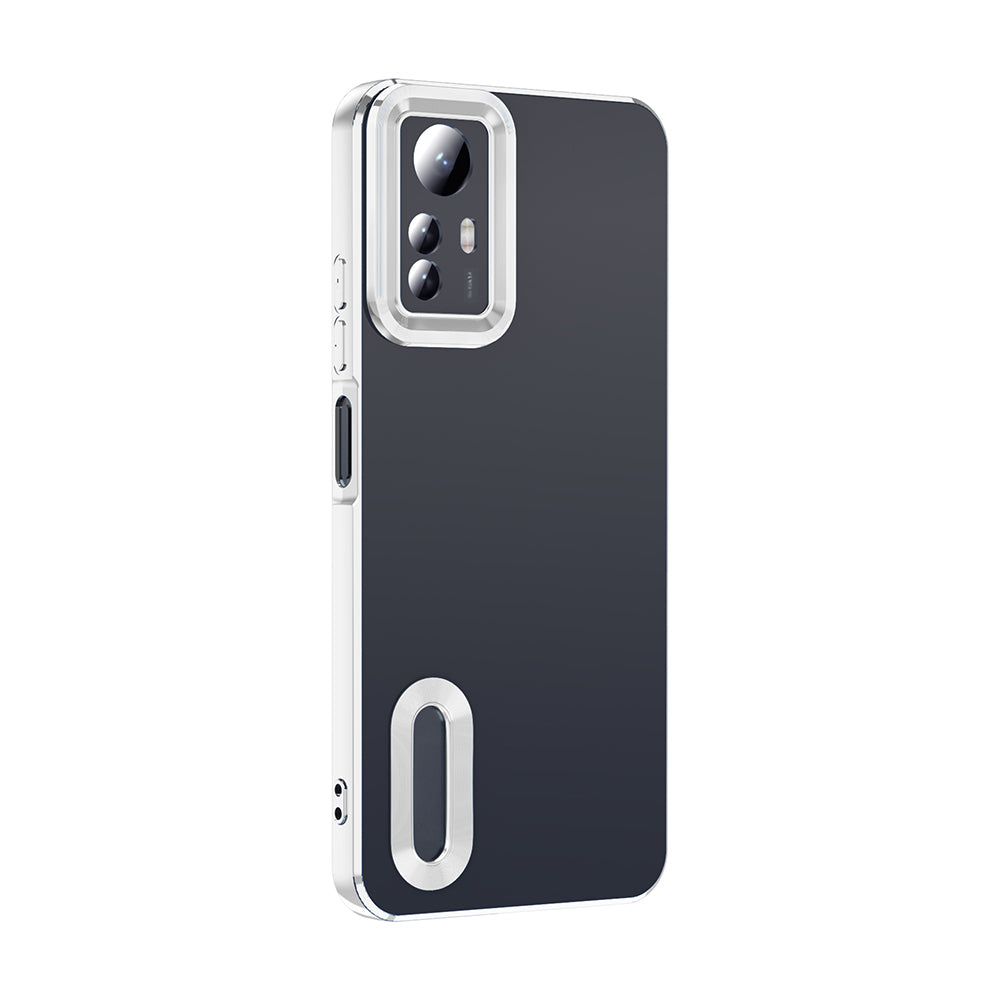 Xiaomi Redmi Note 12S Case Camera Protection Logo Showing Zore Omega Cover Sierra Blue 