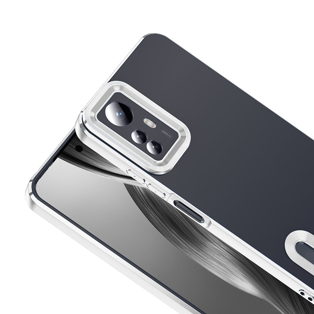 Xiaomi Redmi Note 12S Case Camera Protection Logo Showing Zore Omega Cover Sierra Blue 