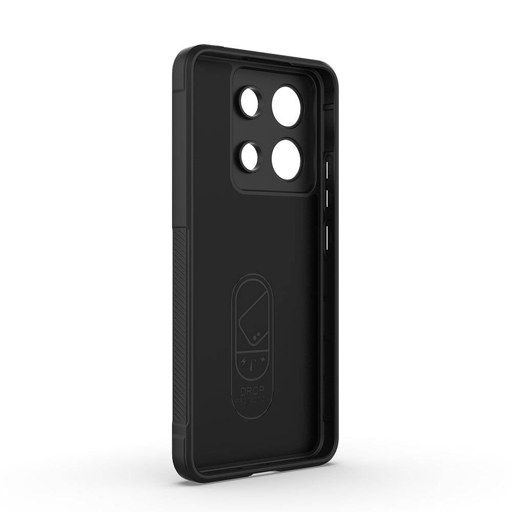 Xiaomi Redmi Note 13 4G Case Flexible TPU Hollow Back Surface Design Zore Ethnic Silicone Cover Red