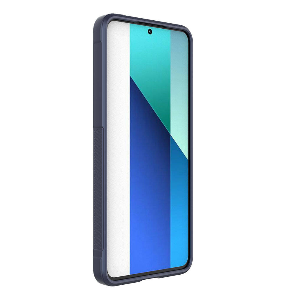 Xiaomi Redmi Note 13 4G Kılıf Esnek TPU Oyuklu Arka Yüzey Tasarımlı Zore Etnik Silikon Kapak Siyah