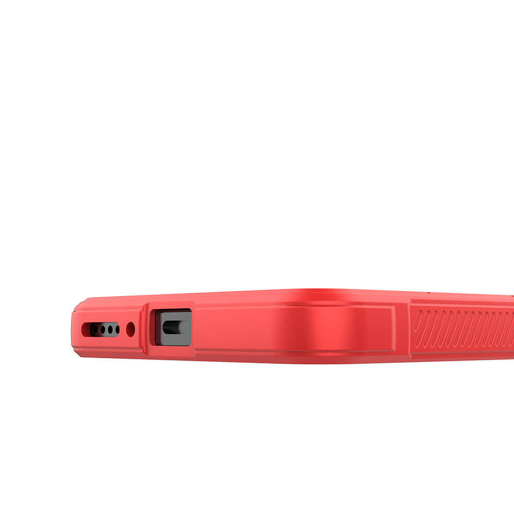 Xiaomi Redmi Note 13 4G Case Flexible TPU Hollow Back Surface Design Zore Ethnic Silicone Cover Red