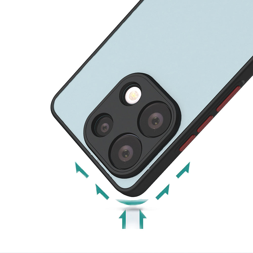 Xiaomi Redmi Note 13 4G Case Zore Hux Cover Black