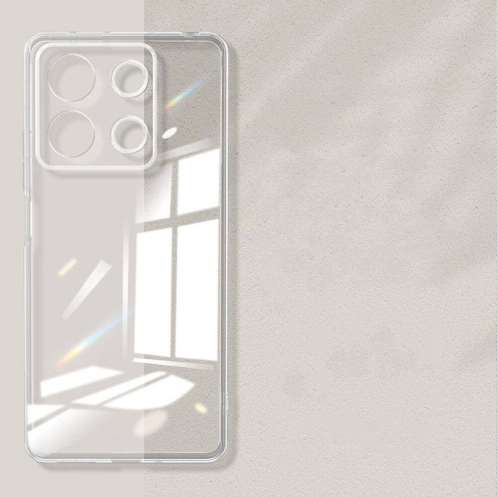 Xiaomi Redmi Note 13 4G Case Zore Super Silicone Cover Transparent