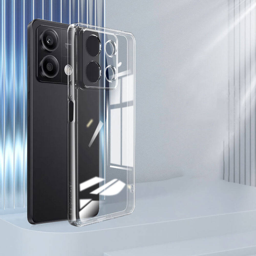 Xiaomi Redmi Note 13 4G Case Zore Super Silicone Cover Transparent