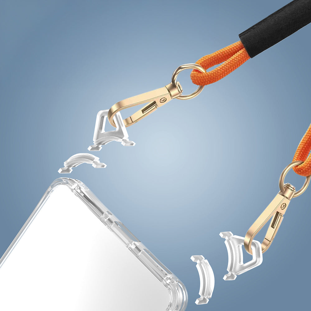 Xiaomi Redmi Note 13 Pro 4G Case Airbag Detachable Strap Zore Snap Silicone Cover Transparent 