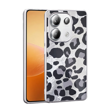 Xiaomi Redmi Note 13 Pro 4G Kılıf Desenli Zore Mep Kapak Gri Leopar