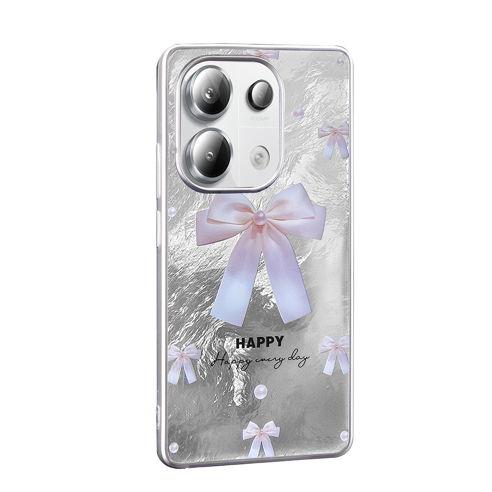 Xiaomi Redmi Note 13 Pro 4G Case Patterned Zore Mep Cover Pearl Bow