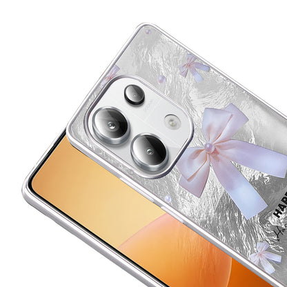 Xiaomi Redmi Note 13 Pro 4G Kılıf Desenli Zore Mep Kapak Gri Leopar