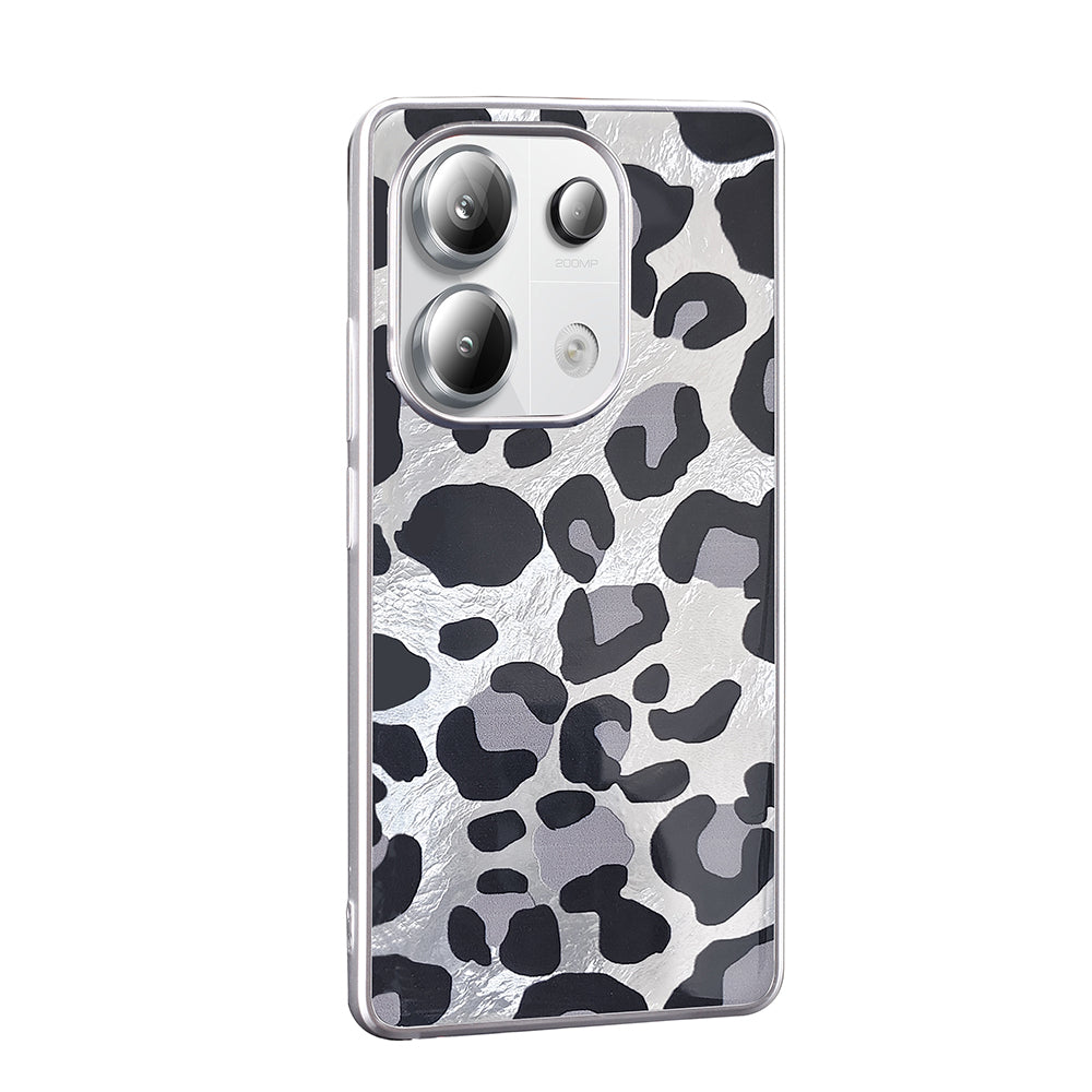 Xiaomi Redmi Note 13 Pro 4G Kılıf Desenli Zore Mep Kapak Gri Leopar