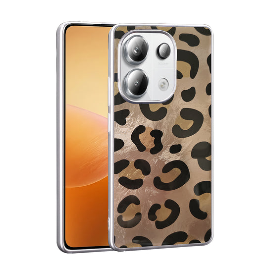 Xiaomi Redmi Note 13 Pro 4G Kılıf Desenli Zore Mep Kapak Gold Leopar