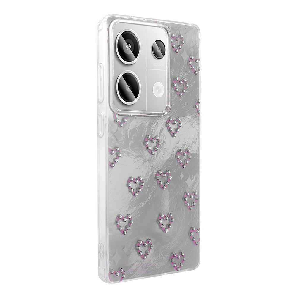 Xiaomi Redmi Note 13 Pro 4G Case Camera Protection Figured Zore Ponti Silicone Cover Lilac 