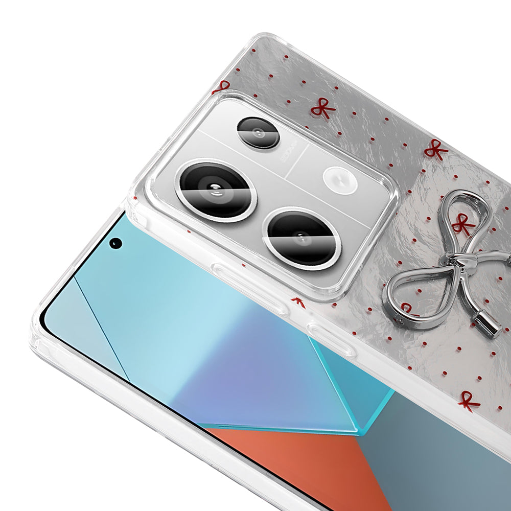 Xiaomi Redmi Note 13 Pro 4G Case Camera Protection Figured Zore Ponti Silicone Cover Lilac 