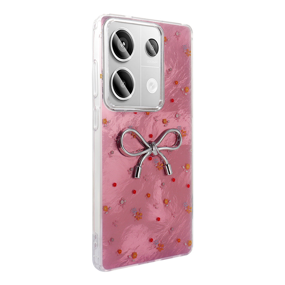 Xiaomi Redmi Note 13 Pro 4G Case Camera Protection Figured Zore Ponti Silicone Cover Lilac 