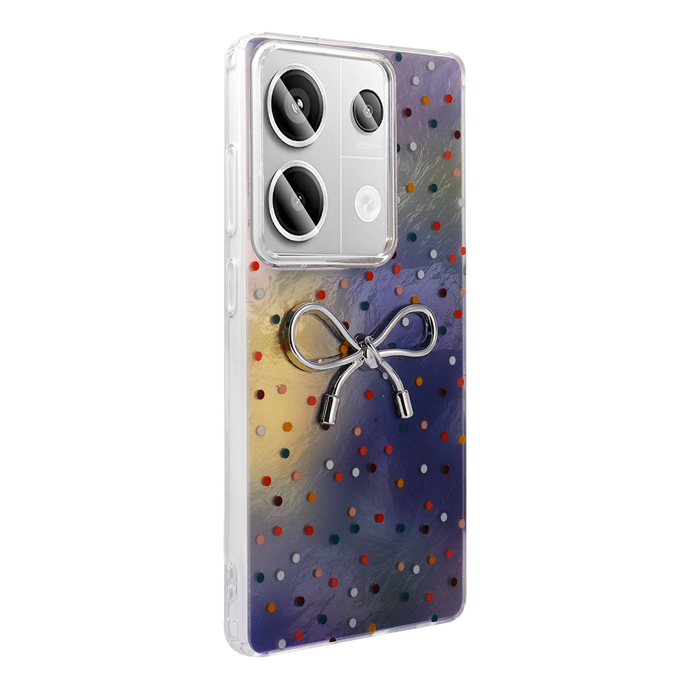 Xiaomi Redmi Note 13 Pro 4G Case Camera Protection Figured Zore Ponti Silicone Cover Lilac 