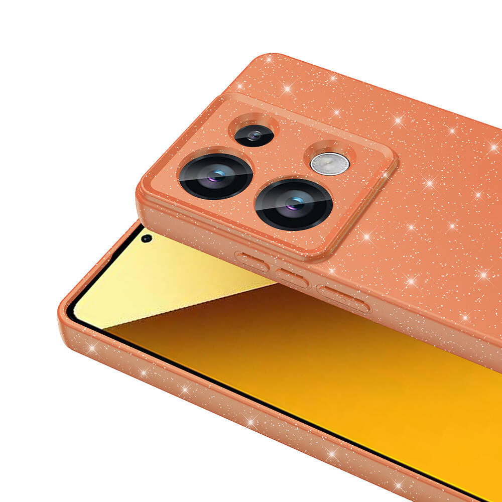 Xiaomi Redmi Note 13 Pro 4G Kılıf Kamera Korumalı Simli Lüks Zore Koton Kapak Beyaz