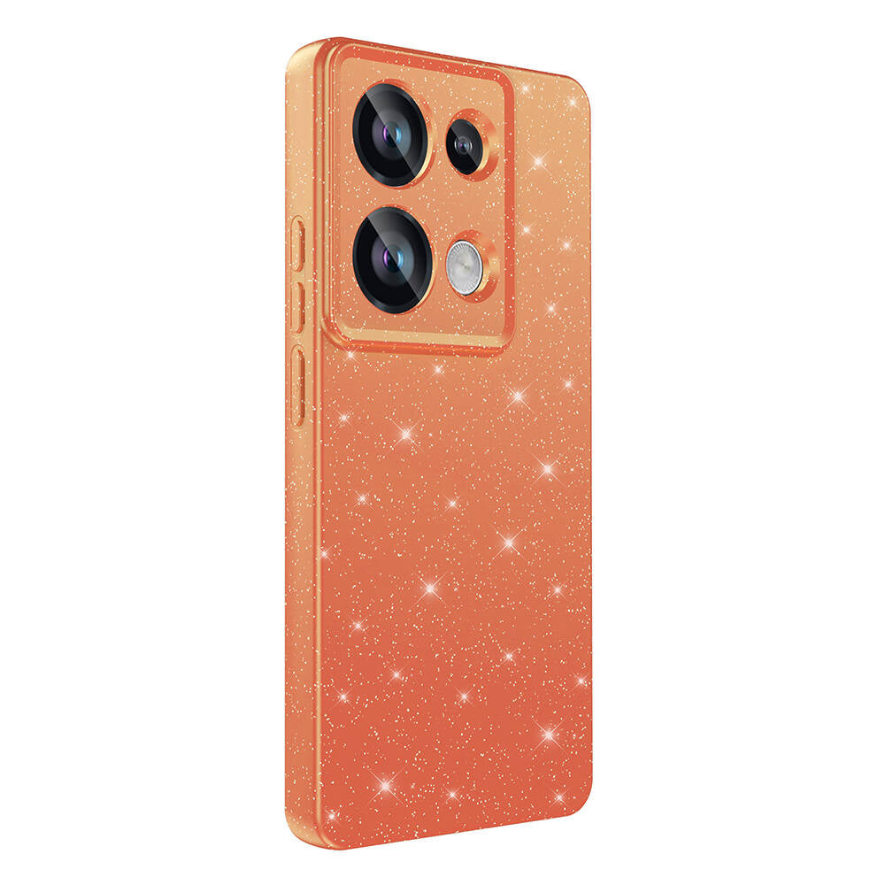 Xiaomi Redmi Note 13 Pro 4G Kılıf Kamera Korumalı Simli Lüks Zore Koton Kapak Beyaz