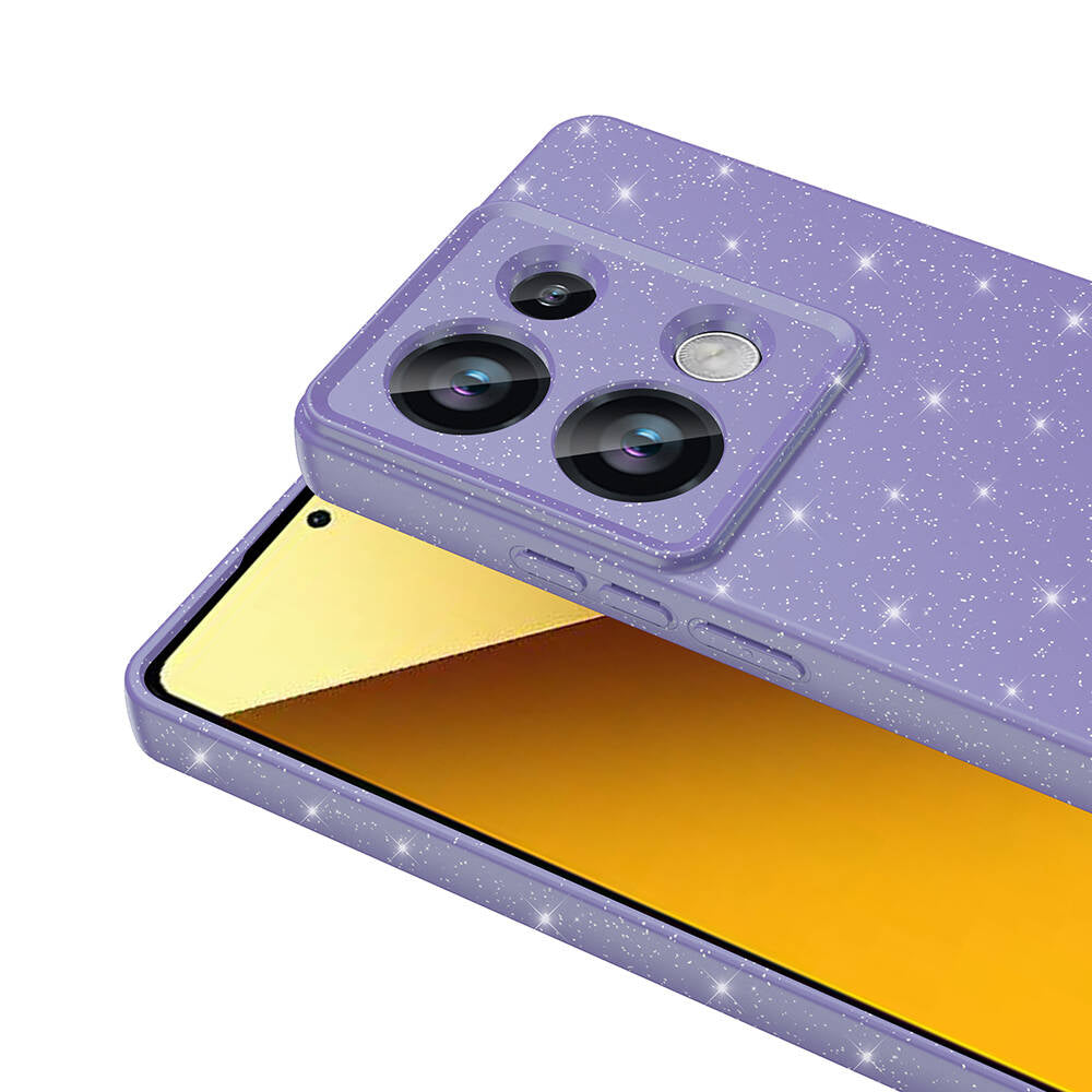 Xiaomi Redmi Note 13 Pro 4G Kılıf Kamera Korumalı Simli Lüks Zore Koton Kapak Beyaz