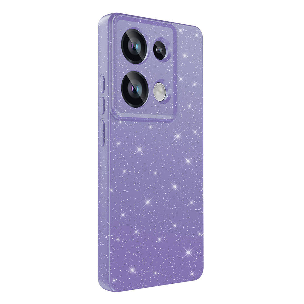 Xiaomi Redmi Note 13 Pro 4G Kılıf Kamera Korumalı Simli Lüks Zore Koton Kapak Beyaz