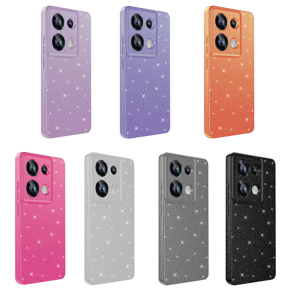 Xiaomi Redmi Note 13 Pro 4G Kılıf Kamera Korumalı Simli Lüks Zore Koton Kapak Beyaz