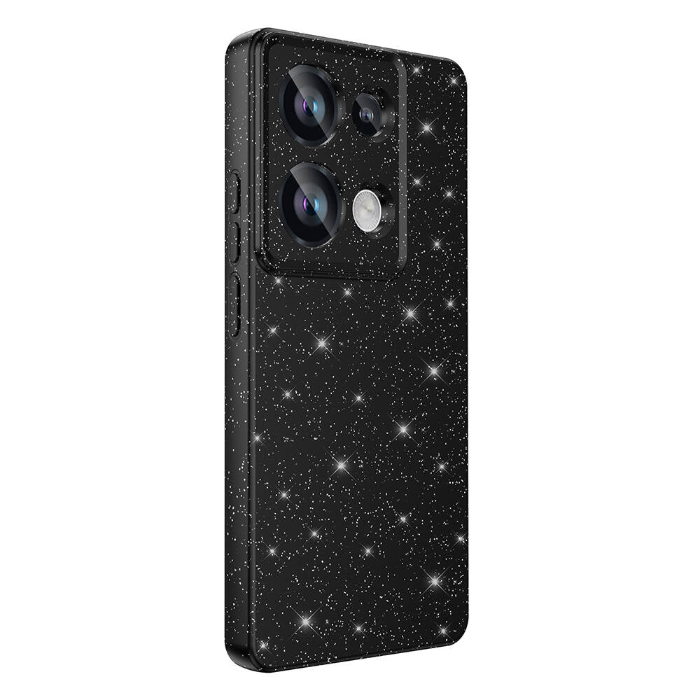 Xiaomi Redmi Note 13 Pro 4G Kılıf Kamera Korumalı Simli Lüks Zore Koton Kapak Beyaz