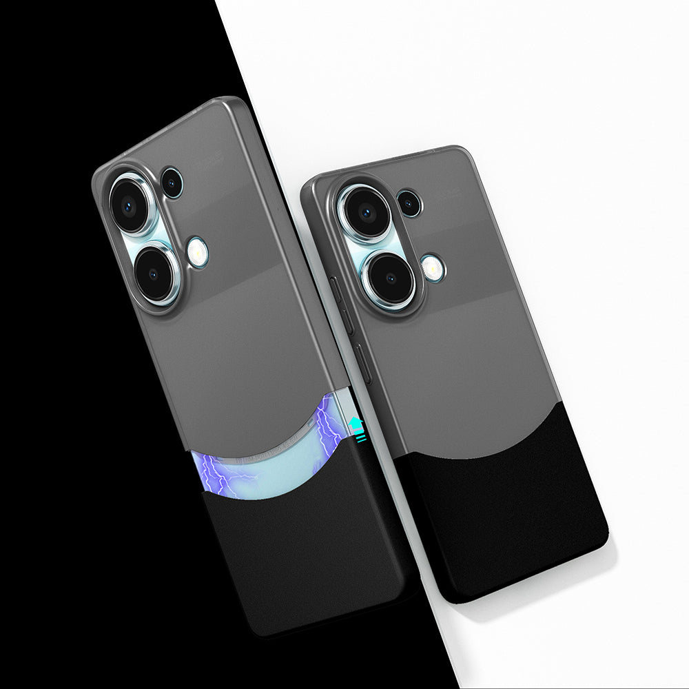 Xiaomi Redmi Note 13 Pro 4G Kılıf Mıknatıslı Zore Duble Kapak Siyah