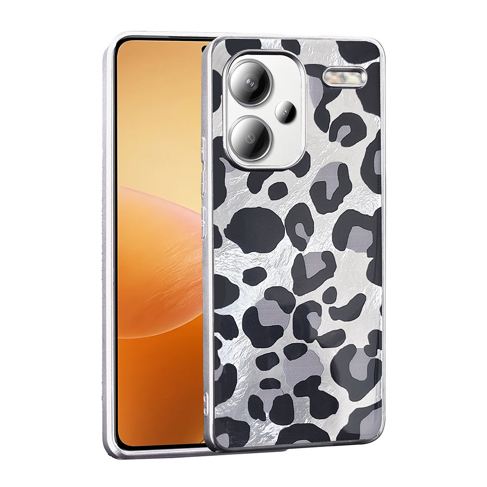 Xiaomi Redmi Note 13 Pro Plus 5G Case Patterned Zore Mep Cover Gray Leopard