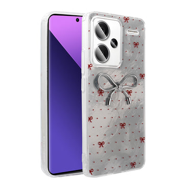 Xiaomi Redmi Note 13 Pro Plus 5G Case Camera Protection Figured Zore Ponti Silicone Cover White 