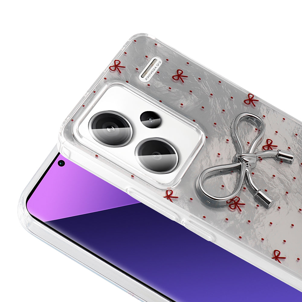 Xiaomi Redmi Note 13 Pro Plus 5G Case Camera Protection Figured Zore Ponti Silicone Cover Lilac 