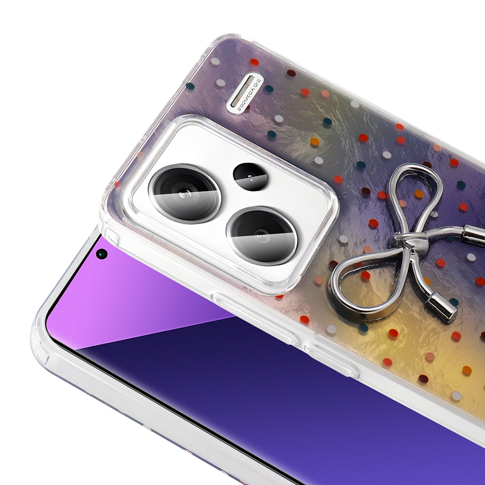 Xiaomi Redmi Note 13 Pro Plus 5G Case Camera Protection Figured Zore Ponti Silicone Cover Lilac 