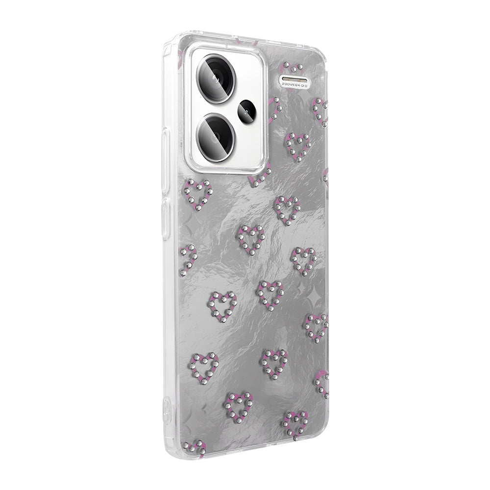 Xiaomi Redmi Note 13 Pro Plus 5G Kılıf Kamera Korumalı Figürlü Zore Ponti Silikon Kapak Beyaz