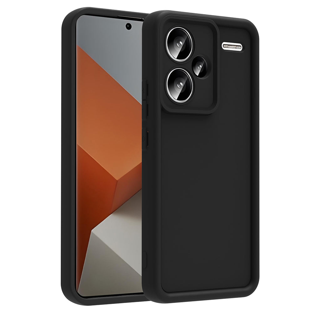 Xiaomi Redmi Note 13 Pro Plus Case Camera Protection Zore Pineapple Cover Black