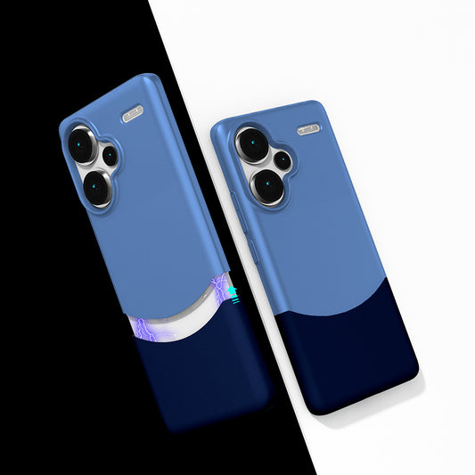 Xiaomi Redmi Note 13 Pro Plus 5G Kılıf Mıknatıslı Zore Duble Kapak Lacivert