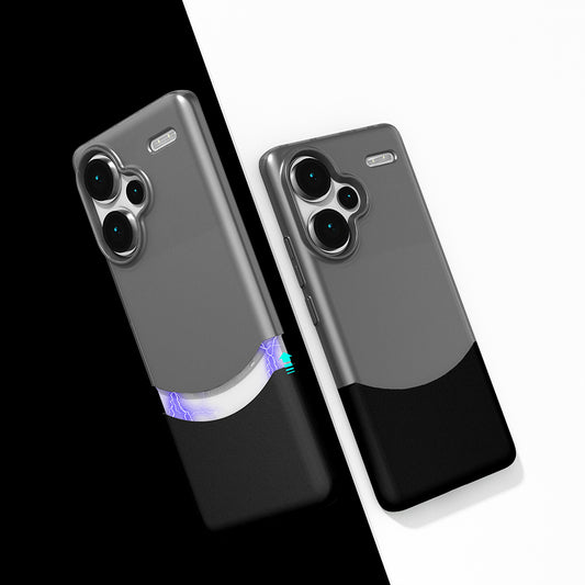 Xiaomi Redmi Note 13 Pro Plus 5G Kılıf Mıknatıslı Zore Duble Kapak Siyah