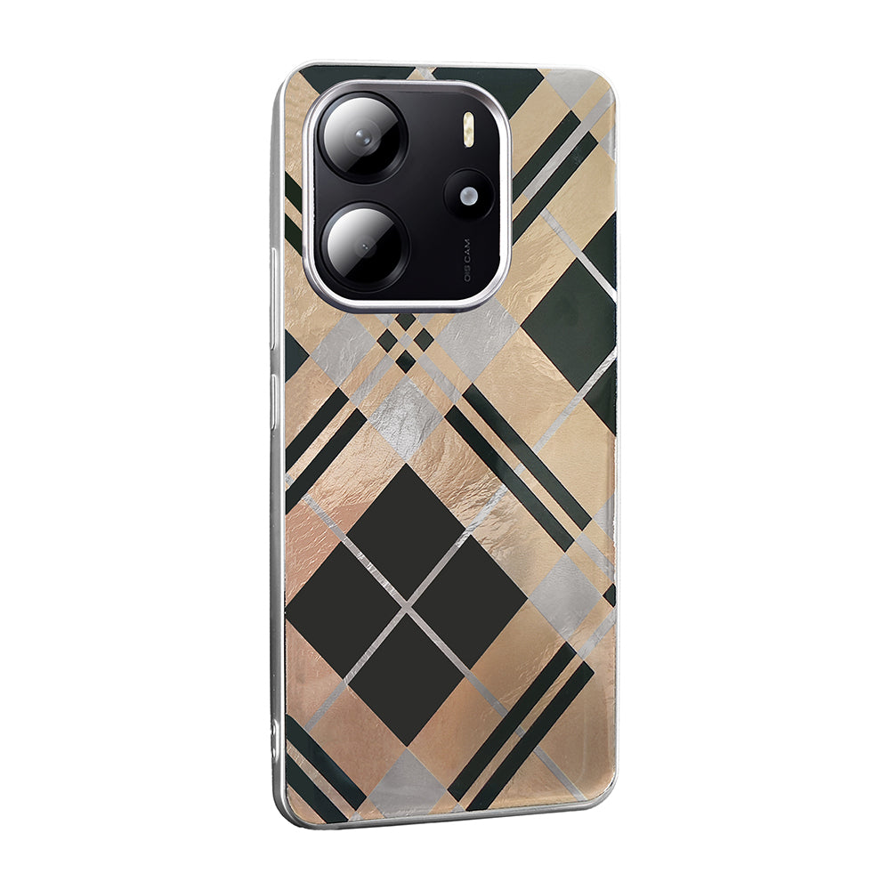 Xiaomi Redmi Note 14 4G Case Patterned Zore Mep Cover Geometric
